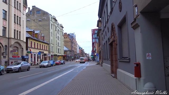 CITY WALKS: Riga Lacplesa Street walk - Рига прогулка по Лачплеша смотреть онлайн