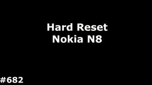 Сброс настроек Nokia N8-00. Hard Reset Nokia N8