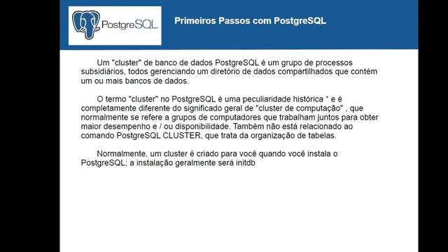 Primeiros Passos com PostgreSQL #postgresql #postgres #dba смотреть онлайн