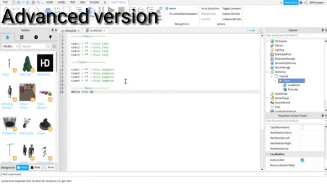 How to make text changing script(Roblox Studio) смотреть онлайн