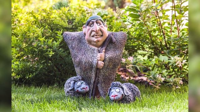 Садовые фигуры для украшения дачи смотреть онлайн