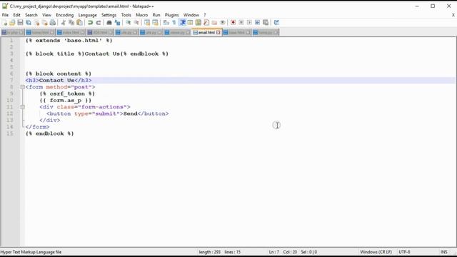 Django Simple Email Contact Form смотреть онлайн