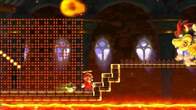 Lego Mario enters the Nintendo Switch - Bowser's Castle to save Princess Peach! #legomario смотреть онлайн