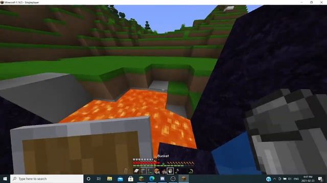 How to make a nether portal with out mining it! (Java) (works in bedrock) смотреть онлайн