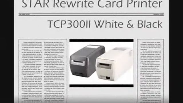 Rewrite Card Printer_STAR Visual Card Printer_Introduction to STAR TCP300II Card Printer смотреть онлайн