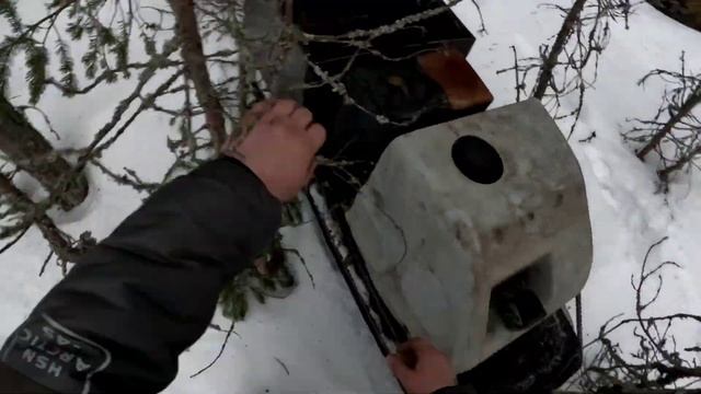 Длительная рыбалка в сложных погодных условиях.Вода на льду.Палатка тонет и примерзает!!! смотреть онлайн