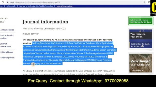 UGC and Scopus Journals | Fast Publication Journal | Multidisciplinary Journal for All Researchers смотреть онлайн