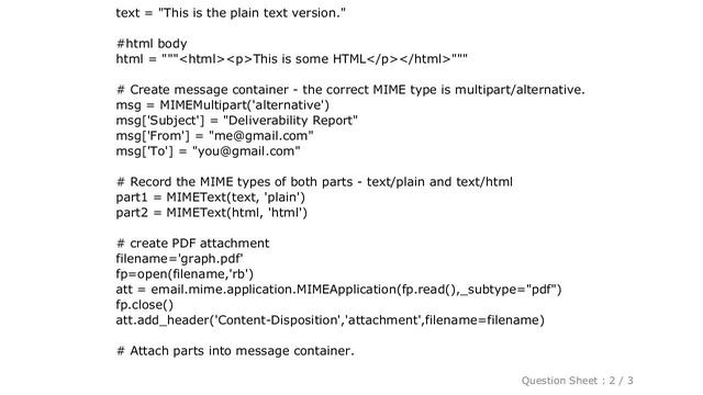 HTML : Sending attachment in HTML email with Python смотреть онлайн