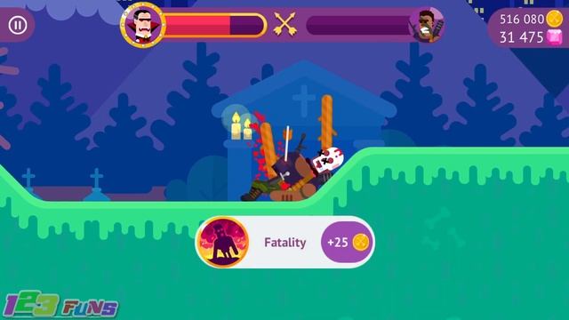 Vlad Monster vs Shovel Demon Bowmasters 2020 Game Tricker 15 смотреть онлайн