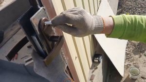 Как установить замок в металлическую дверь. Теперь калитка с замком.