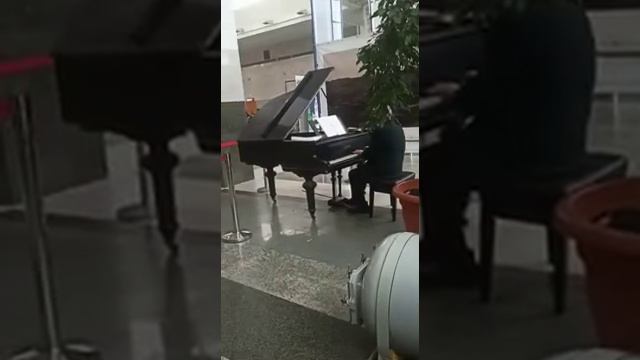 Приезжаю на Ярославский вокзал, встречает игрой пианист в зале ожиданий смотреть онлайн