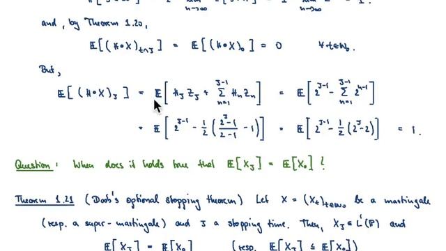Mathematical Finance L 5-2: Martingales and stopping times смотреть онлайн