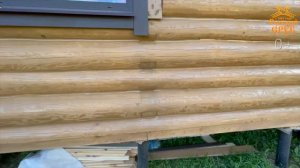 Отделка дома-бани из бревна в Раменском районе - 1 серия | "Русский Сруб"