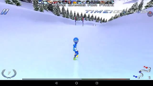 SNOWBOARD RACING ULTIMATE FREE. Обзор Игры на АНДРОИД смотреть онлайн