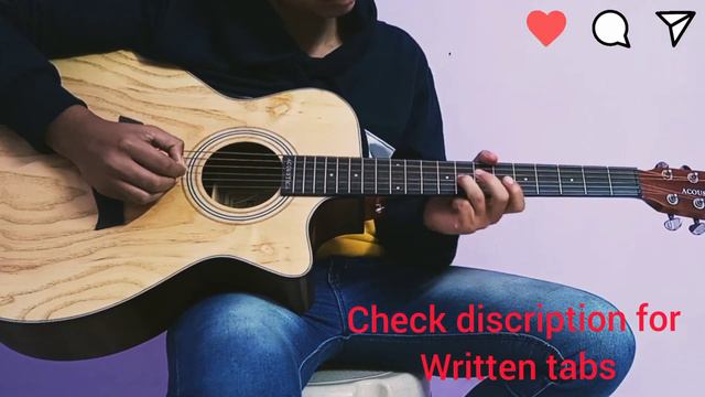 Teri Mitti guitar cover with written tabs. смотреть онлайн
