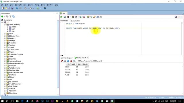 Delete Statement in Sql | Delete in Sql | Delete Query in Oracle | Delete Multiple Row смотреть онлайн