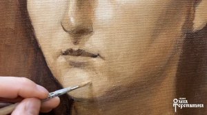 Живопись учебный портрет 7 гризайль