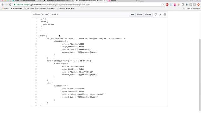 FileBeat, Logstash setup to transfer log to ELK смотреть онлайн