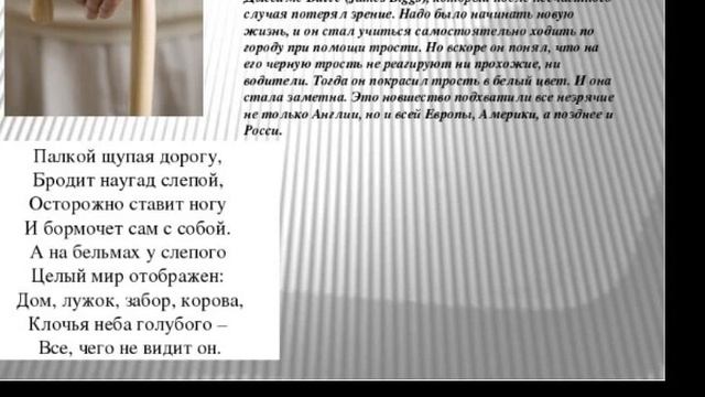 День белой трости (Челпановская с/б) смотреть онлайн