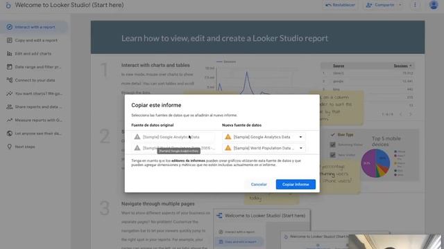 Cómo crear tu primer INFORME de Looker Studio (GOOGLE DATA STUDIO) | [TUTORIAL] смотреть онлайн