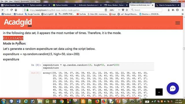 Calculate mode,variance and standard deviation in python Bangla смотреть онлайн