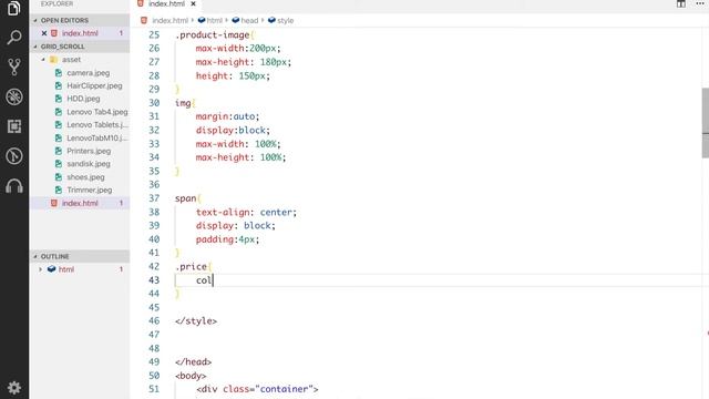 GRID HORIZONTAL LIST (SCROLL BAR) | HTML and CSS | Grid Layout смотреть онлайн