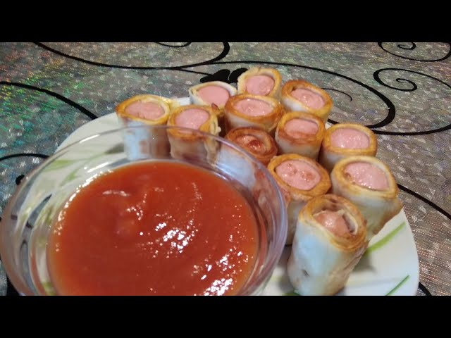 Соски в лаваше быстрый перекус