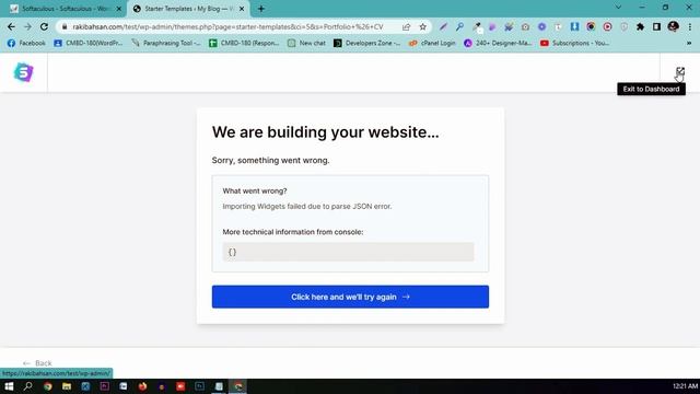 How To Fix Importing Widgets Failed due to parse Json error смотреть онлайн