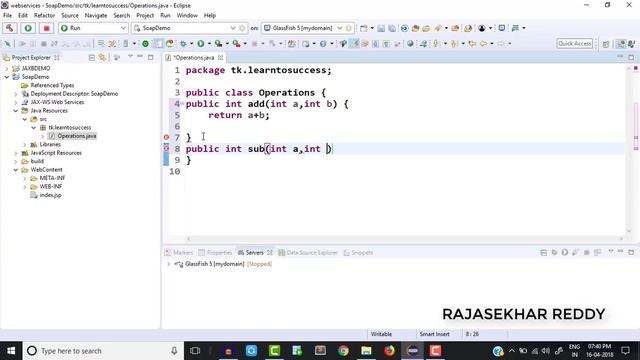 First Soap WEB services project In Eclipse using GlassFish Server | Soap Webservices Testing | смотреть онлайн