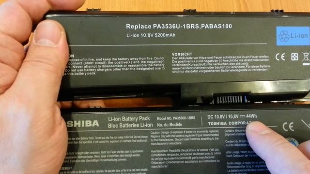Распаковка и проверка аккумуляторной батареи с Aliexpress для ноутбука Toshiba смотреть онлайн
