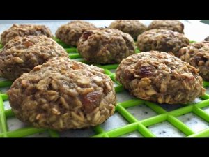 Овсяно-банановое печенье без муки. Фитнес печенье.