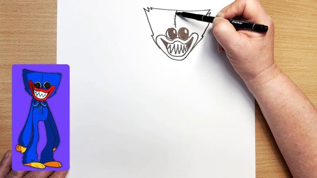 Как нарисовать Хаги Ваги - Рисуем Хаги Ваги по шагам смотреть онлайн