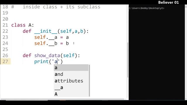Encapsulation in python in Telugu | Learn Python in Telugu | Lesson - 37 смотреть онлайн