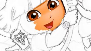 Раскрашиваем Даша и Башмачок лучшие друзья Даша Путешественница Волшебная Раскраска