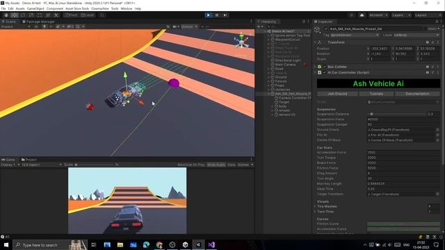 How to Use Ash Vehicle AI Asset for Unity - Tutorial for Creating AI Vehicles смотреть онлайн
