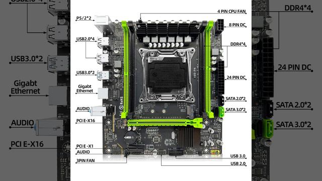 ZSUS X99 P4 Motherboard Set With Xeon E5 CPU & 16GB DDR4 RAM
