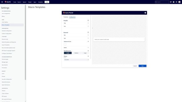 Templates In Confluence - How To Use Macro Templates | Aura For Confluence Cloud
