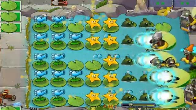 Plants vs Zombies Javascript Water Town 5-10 BOSS смотреть онлайн