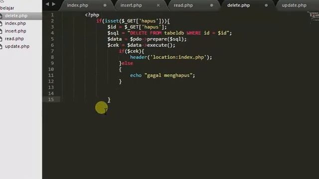 PHP beginner Pemula CRUD part 7 смотреть онлайн