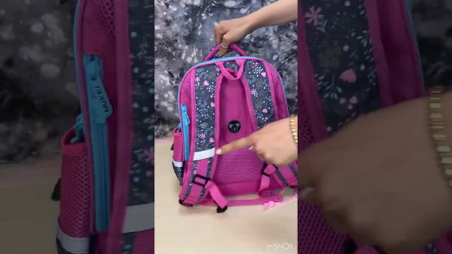 Школьный ранец для девочки Кошечка / ортопедический модный рюкзак / портфель первокласснице 9001 смотреть онлайн