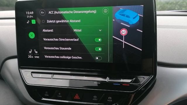 VW ID3 ID4- Fahrerassistenz im Infotainment | Spurhalte Assistent | ACC | VZE | Front Assist смотреть онлайн