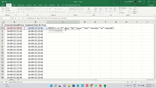 Difference Between Dates and Time in Excel смотреть онлайн