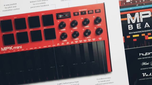 Akai MPK mini MKIII - Midi Controller (Unboxing) Special edition red!! смотреть онлайн