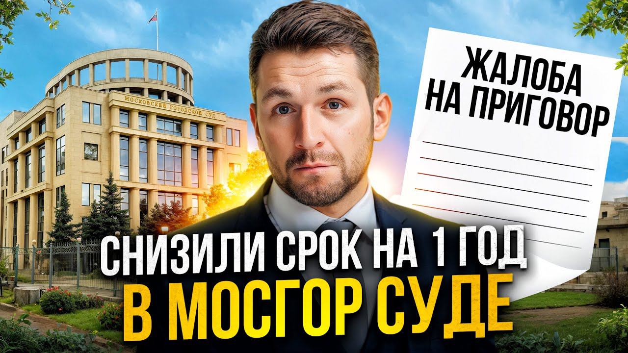 Минус 1 ГОД тюрьмы с помощью обжалования приговора по ст. 226.1 УК РФ смотреть онлайн