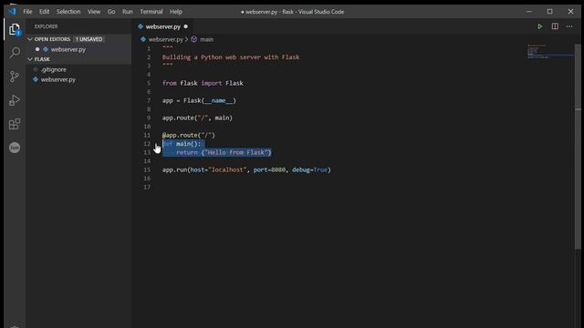 Flask 01: Your first Python web server смотреть онлайн