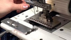 заправка поясной 12 игольной машины