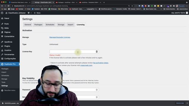 Novidade: Import de Backups via Painel com Duplicator Pro смотреть онлайн