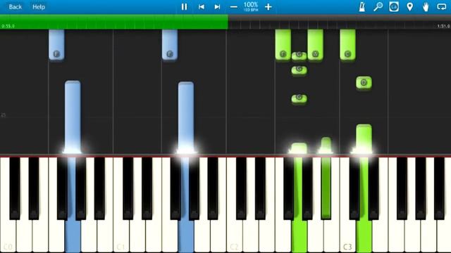 BIRDY + RHODES - Let It All Go - Piano Tutorial - How To Play Let It All Go - Synthesia смотреть онлайн