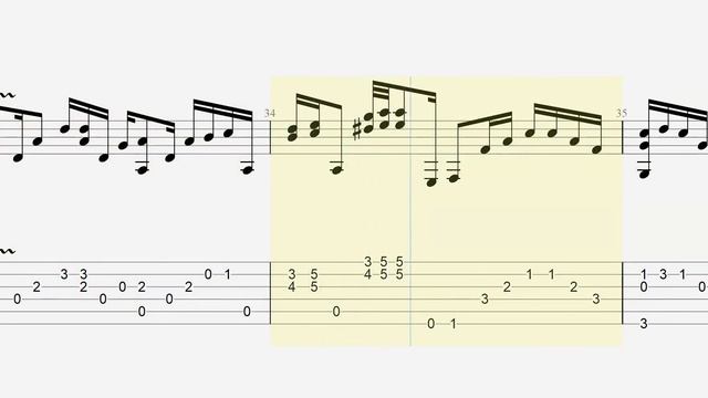 Don’t Cry | Guns N’ Roses | Slow tempo fingerstyle guitar tab смотреть онлайн