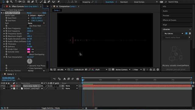AFTER EFFECTS: Create a simple Audio spectrum/Audio Visualizer смотреть онлайн